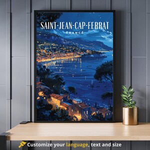 Saint-Jean-Cap-Ferrat, Frankreich Reiseplakat - Saint-Jean-Cap-Ferrat Druck - Côte d'Azur Poster