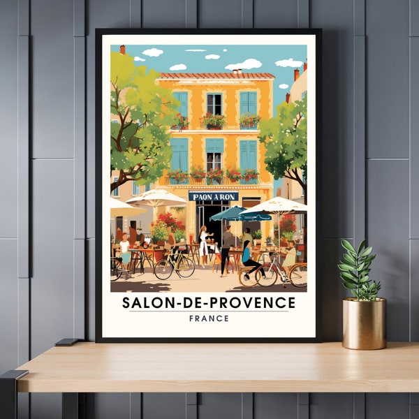 Poster Salon-de-Provence | Printing Salon-de-Provence | travel poster Salon-de-Provence, France | Provence poster