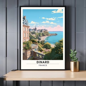 Impressão Dinard | Poster de viagens de Dinard | Dinard, viagem de France <br>de <br> Entrega Rápida? Pôster da Bretanha