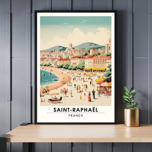 Drucken Saint-Raphaël, Frankreich | Saint-Raphaël-Reiseplakat