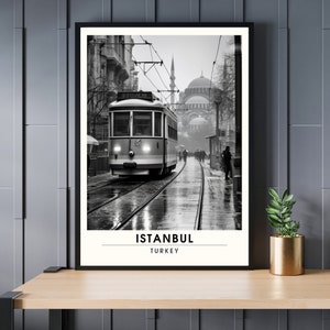 Impresión de viajes de Estambul ? Póster Centro de Estambul | Cartel de Turquía