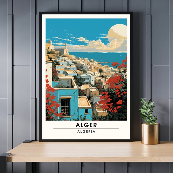 Impression Alger | Impression de voyage Alger | Affiche  Casbah d'Alger