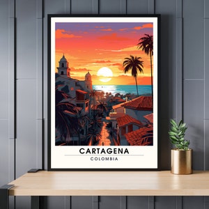 Afdrukken Cartagena de Indias, Colombia | Reisposter Cartagena