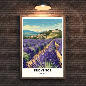 Provence travel print - Provence poster, France