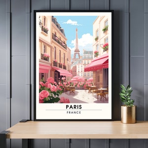 Paris Print | Paris Travel Poster | Paris, France Travel Print | View of the Eiffel Tower