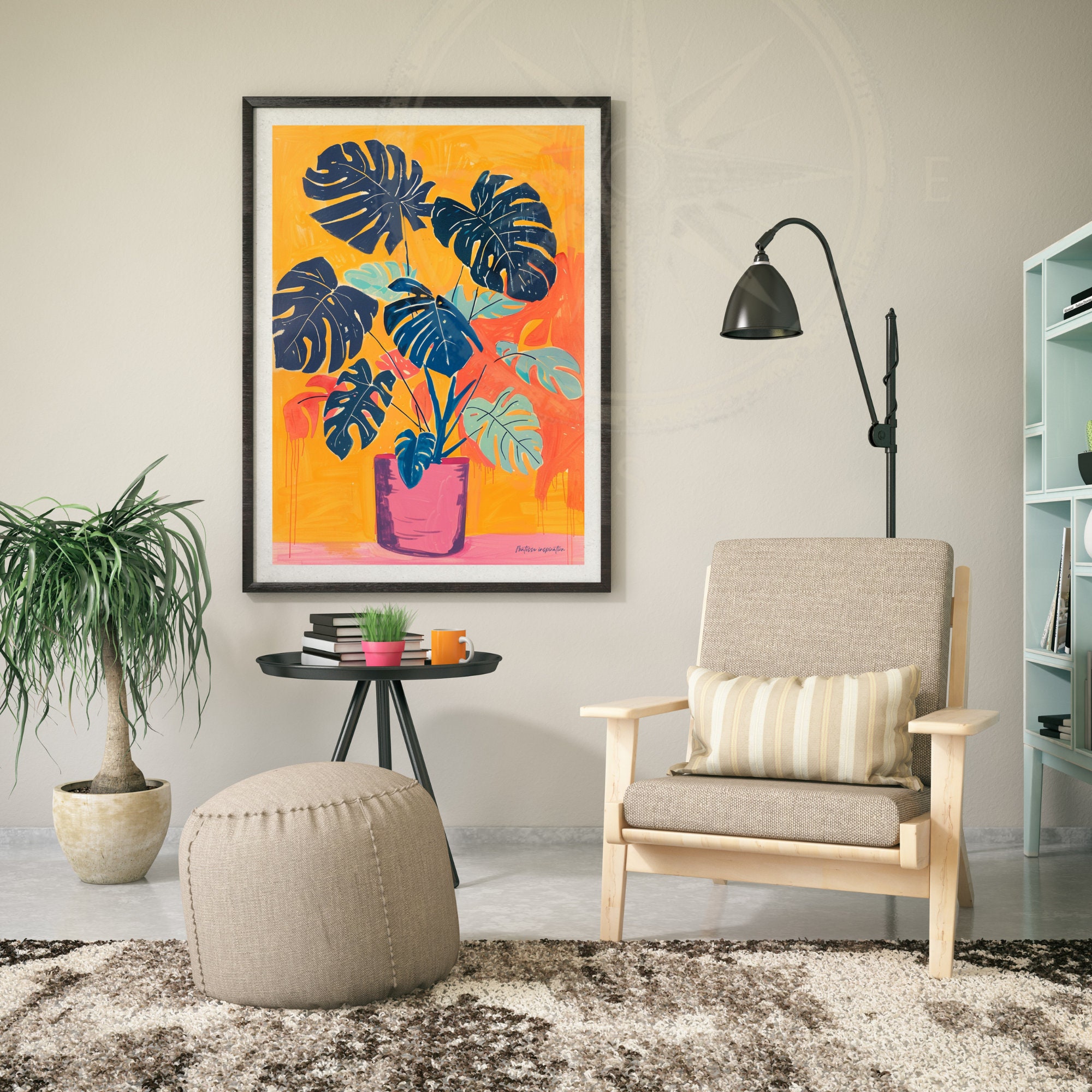 Henri Matisse Inspired Print - Monstera - Etsy