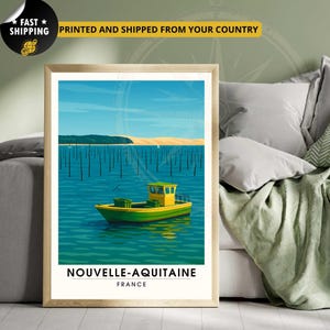 Neues Aquitaine-Poster | Cap Ferret | Frankreich-Reiseplakat (Kopie)
