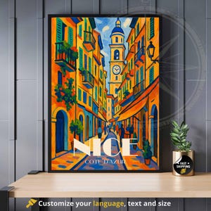 Bonito cartel | Bonita impresión | Póster de viaje de Francia