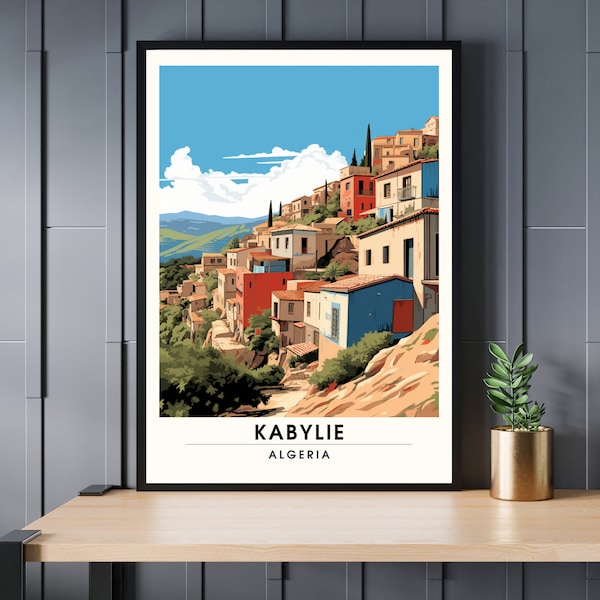 Impression Kabylie | Affiche Kabylie, Algérie | voyage dans un village kabyle
