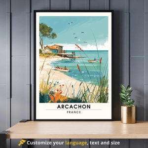 Arcachon Print - Bassin d&#39;Arcachon | Poster Arcachon, France