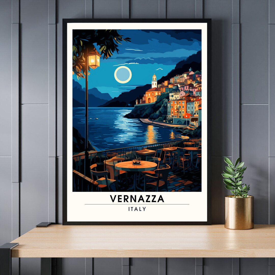 Vernazza Poster, Italy | Vernazza Travel Print | Cinque Terre Travel ...