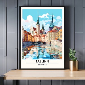 Imprimir Tallin, Estonia | Impresión de viaje de Tallin
