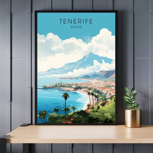 Tenerife Poster |  Tenerife print | Tenerife Beach