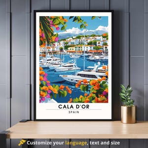 Poster Cala D'Or, Spanje | Poster Cala D'Or, Mallorca | Affiche Mallorca, Spanje