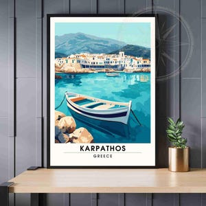 Karpathos-reisposter | Afdrukken Karpathos, Griekenland