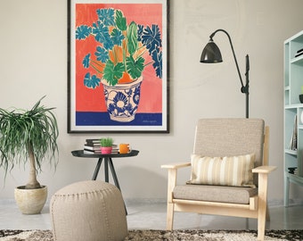 Henri Matisse Inspired Print - Monstera - Etsy