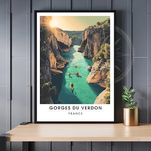 Verdon Gorges Poster | Verdon Gorges Print | France Poster