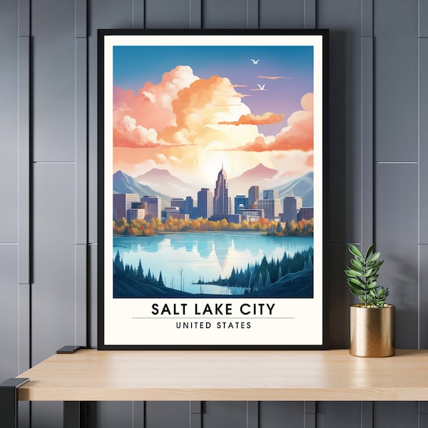 Impression Salt Lake City | Impression de voyage Salt Lake City  | Poster Utah