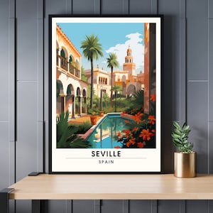 Sevilla afdrukken | Reisposter Sevilla, Spanje