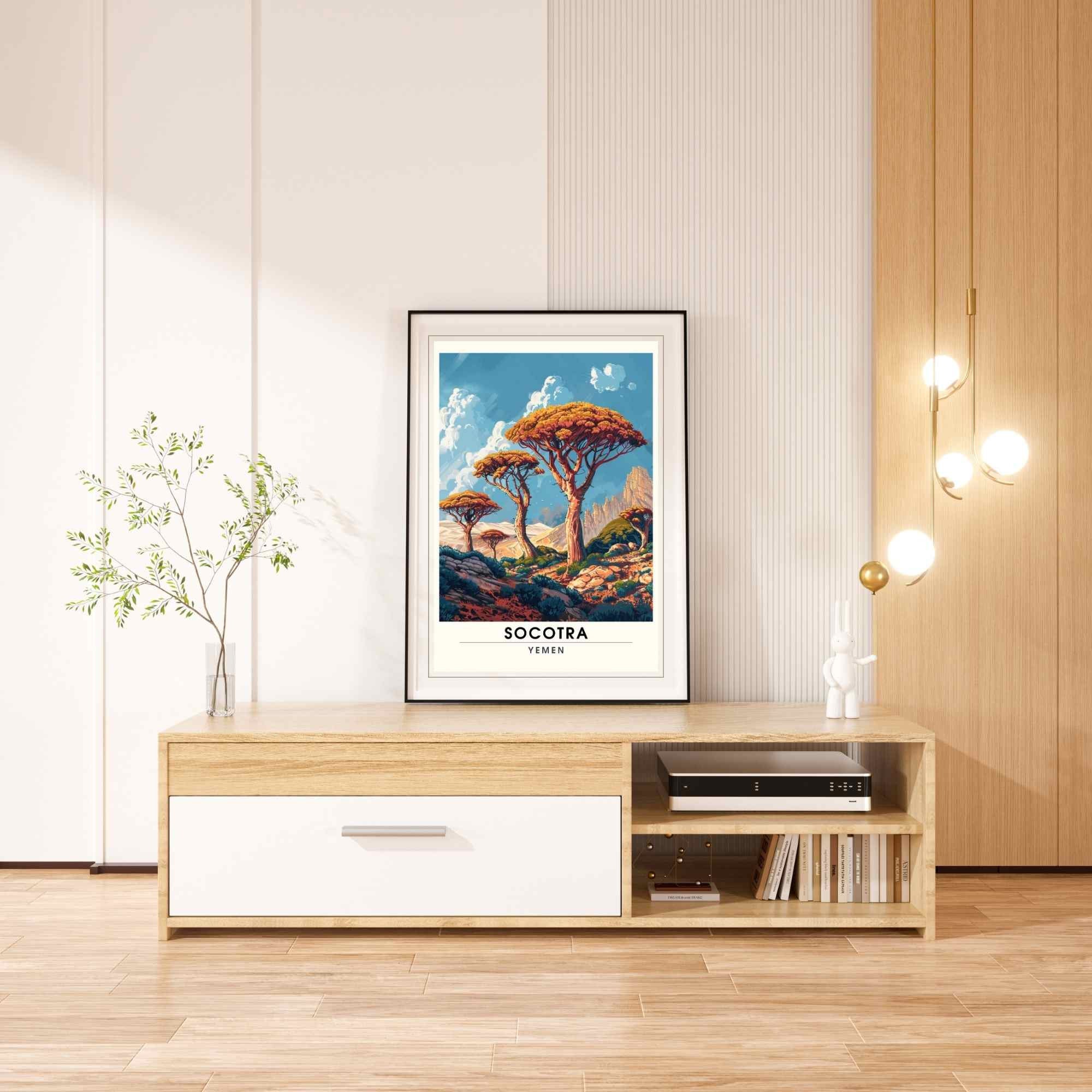 Socotra Print - Socotra Travel Poster - Dragon's Blood Tree