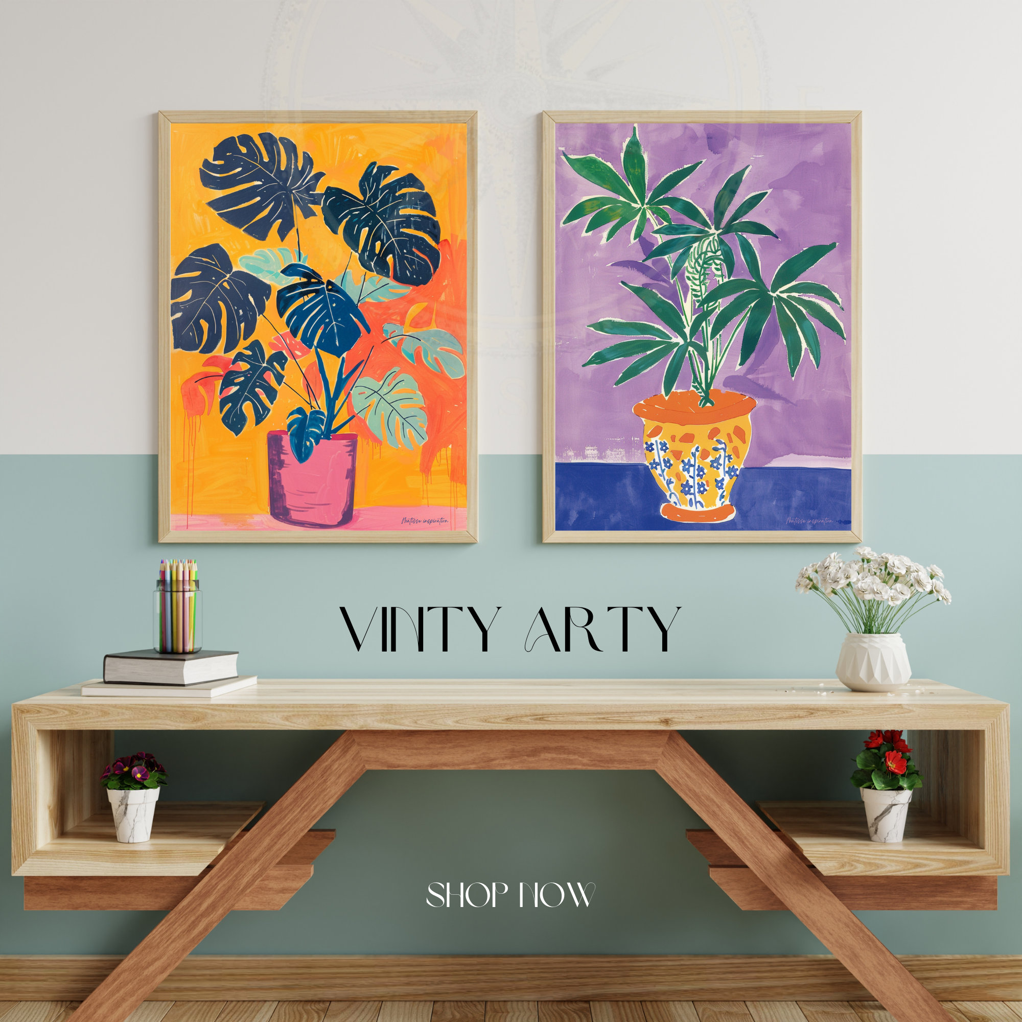 Henri Matisse Inspired Print - Monstera - Etsy