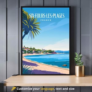 Cartel de Six-Fours-les-Plages, Francia - Impresión de Six-Fours-les-Plages