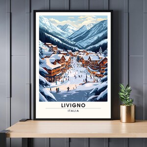 Livigno Poster, Italy | Livigno Print - The Alps - Ski Poster