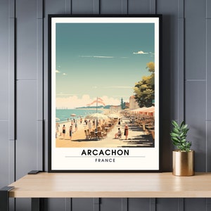 Arcachon Print | Arcachon Travel Print | Bassin d&#39;Arcachon