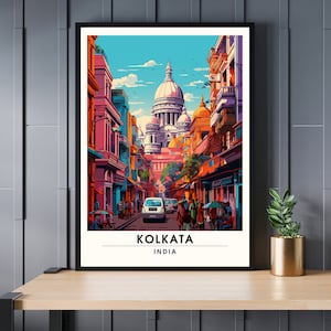 Printing Calcutta, India | Kolkata travel poster