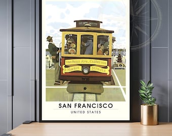 Vintage San Francisco Poster | San Francisco print, California