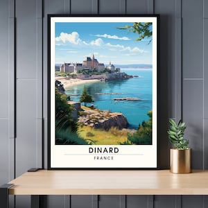 Impressão Dinard | Poster de viagens de Dinard | Dinard, viagem de France <br>de <br> Entrega Rápida? Pôster da Bretanha