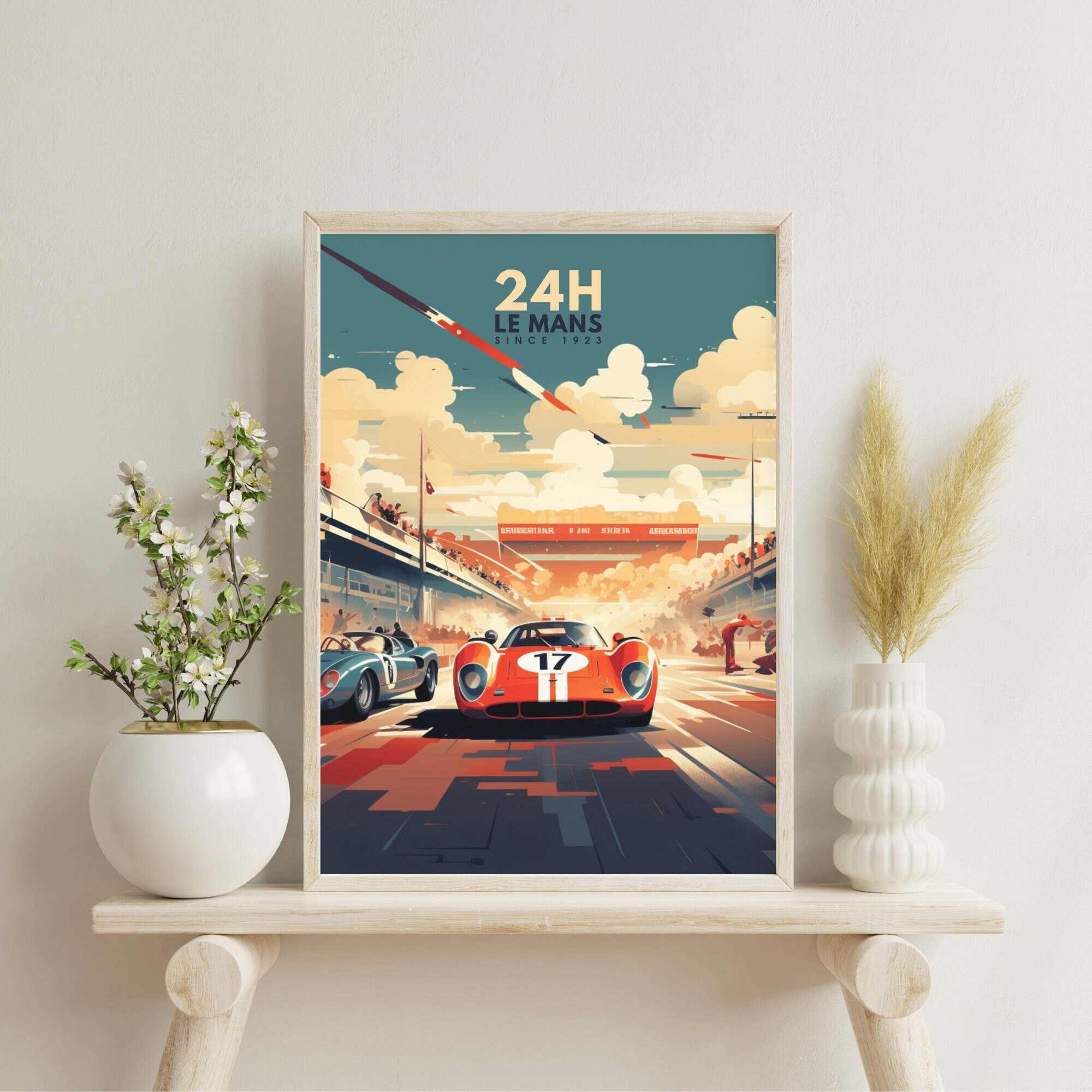 Discover 24H Le Mans Voiture De Sport Affiche