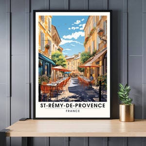 Poster Saint-Rémy-de-Provence | Print Saint-Rémy-de-Provence | travel poster Saint-Rémy-de-Provence, France | Provence poster