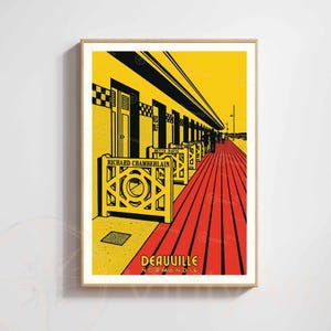 Deauville Casino Poster – Vintage Normandy Print | French Coastal Wall Art Retro Style