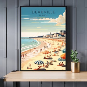 Deauville Print, France | Deauville Travel Print  | Deauville Poster