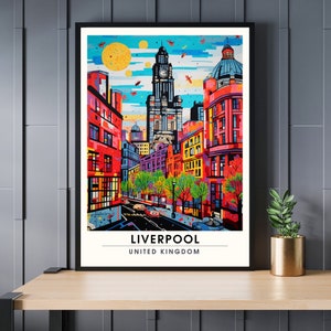 Liverpool Poster | Liverpool Travel Print | Liverpool Print