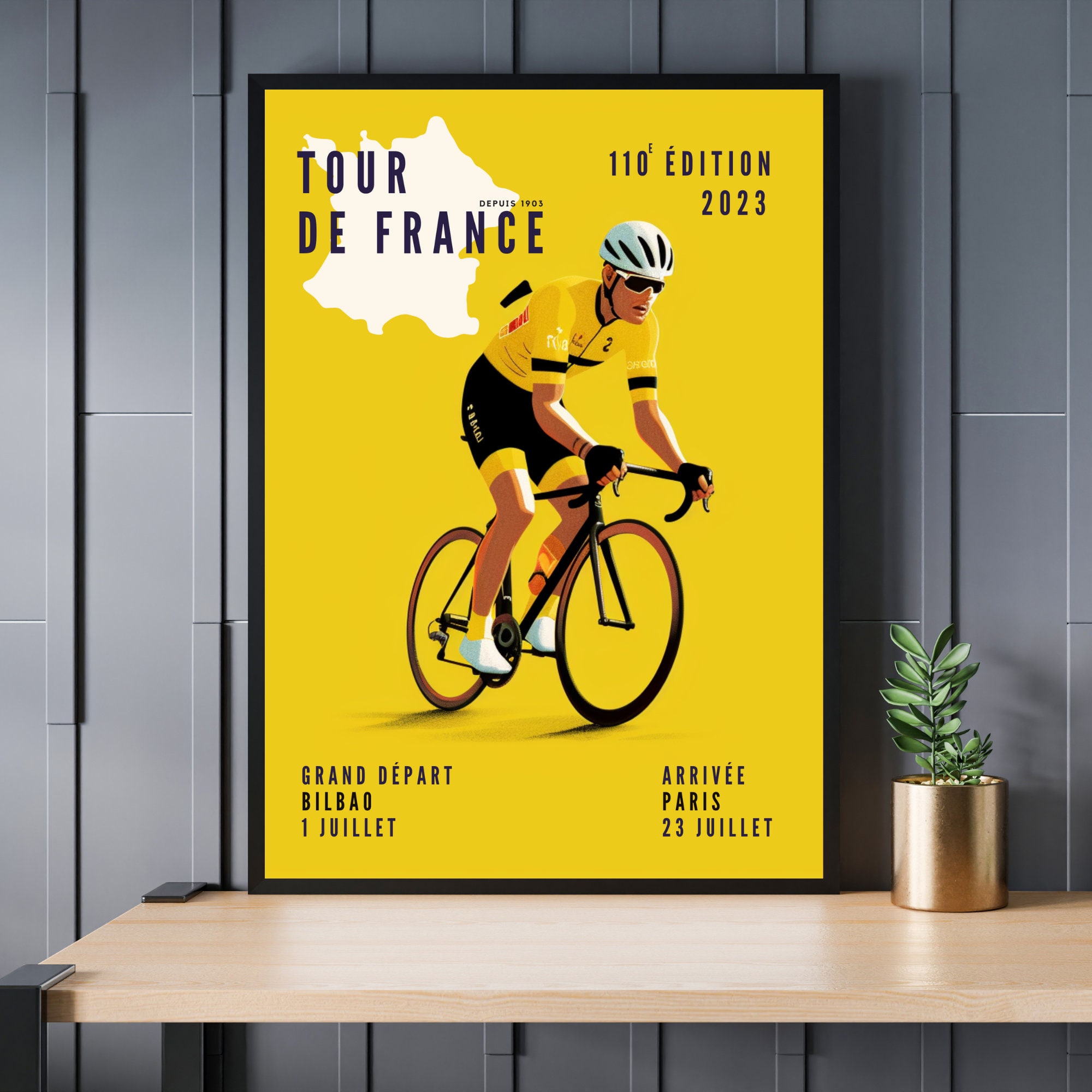 Lot De 2 Cartes Postales Officielles – Tour De France Cyclisme 2023