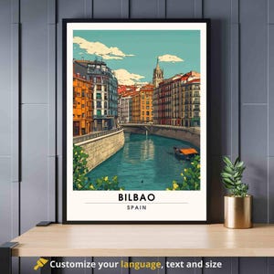 Bilbao-poster | Reisprint Bilbao, Spanje