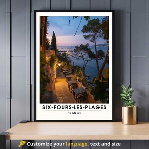 Póster Six-Fours-les-Plages, Francia - Impresión Six-Fours-les-Plages, Riviera Francesa