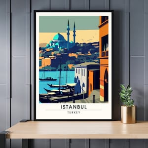 Stampa di Istanbul | Stampa di viaggio di Istanbul | Manifesto Turchia