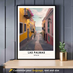 Affiche Las Palmas | Las Palmas zeezicht print