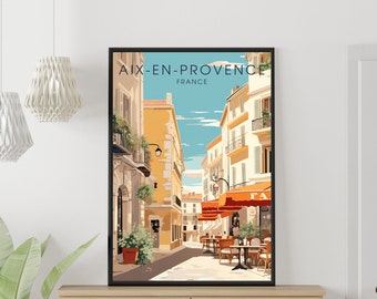 Aix-en-Provence Print, France, Aix-en-Provence Travel Print. 3 Options