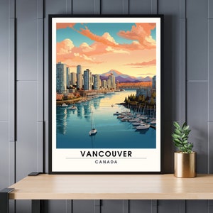 Vancouver-Druck | Vancouver Reiseposter | Kanadischer Druck