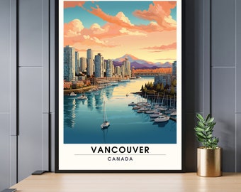 Vancouver Print | Vancouver Travel Poster | Canadian printing
