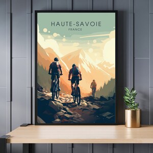 Cartel Alta Saboya | Cartel MTB | Póster de bicicleta | impresión mtb