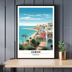 Zarzis Travel Poster | Zarzis Travel Print | Poster Tunisia | Tunisia travel print