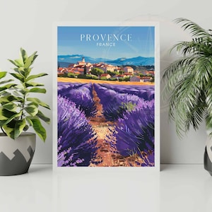 Provence Poster - Travel to Provence, France - Vacation poster France