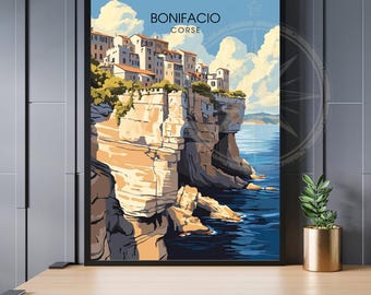 Bonifacio Poster | Corsican print | Corsican poster