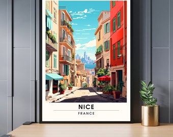 Impression Nice | Affiche de voyage Nice | Impression de de voyage Nice , France