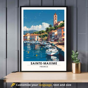 Sainte-Maxime poster, Frankrijk - Sainte-Maxime print - Côte d'Azur poster